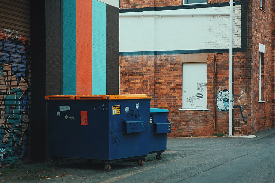 australia, toowoomba, bin, graffiti, grunge, street, urban HD wallpaper