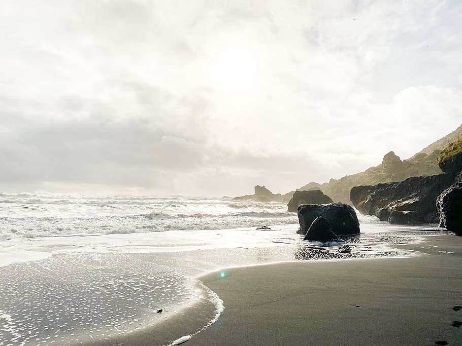 iceland, water, sky, sea, scenics - nature, beauty in nature HD wallpaper