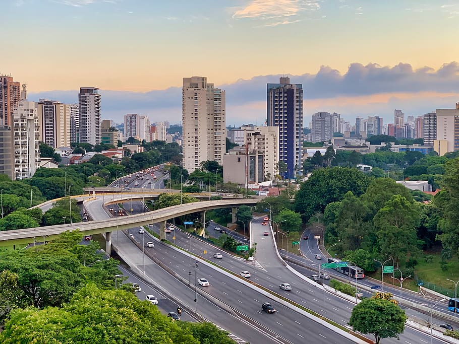city during daytime, road, way, automobile, vehicle, car, transportation HD wallpaper