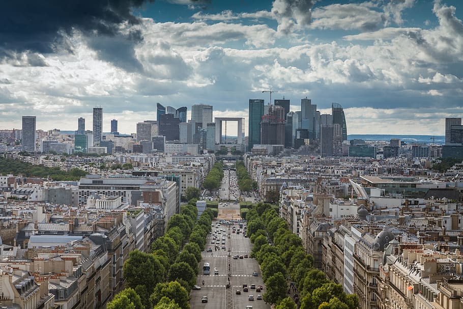 paris, city, panoramic, architecture, cityscape, skyline, built structure HD wallpaper