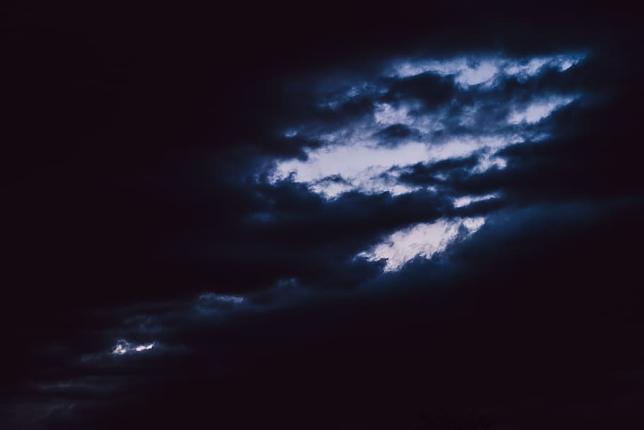 cloud, night sky, gloaming, twilight, dusk, shadow, murk, dullness HD wallpaper
