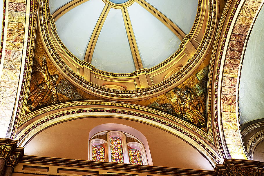 cathedral, dome, architecture, religion, ecuador, facade, historically HD wallpaper
