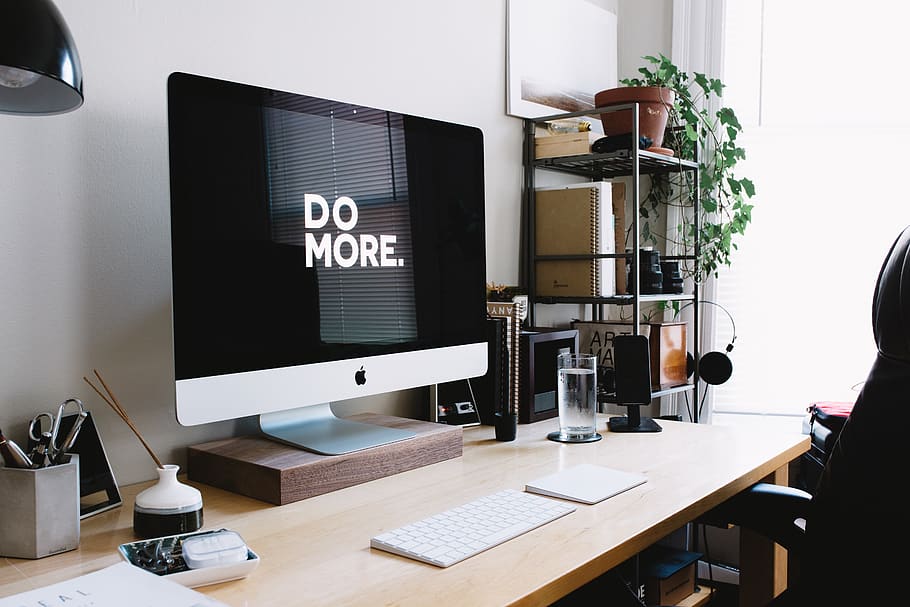 computer, keyboard, apple, electronics, modern, technology HD wallpaper