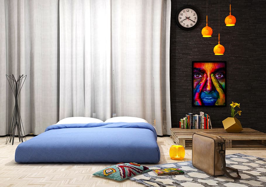 interior, bed, bedroom, lifestyle, sleep, cushion, comfortable HD wallpaper