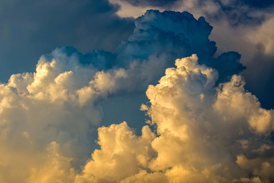 clouds, cumulus, sky, atmosphere, weather, dramatic, nature HD wallpaper