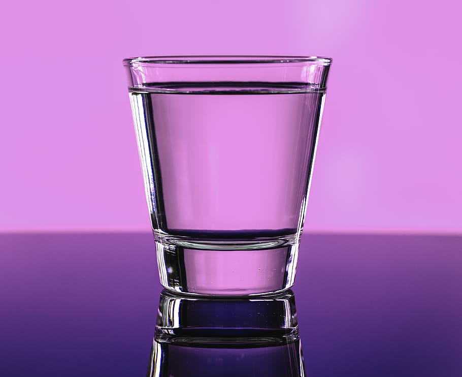Clear Drinking Glass Filled With Clear Liquid, beverage, clean HD wallpaper
