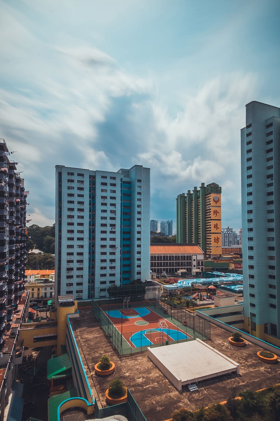 singapore, hdb, flats, complex, living, life, urban, jungle