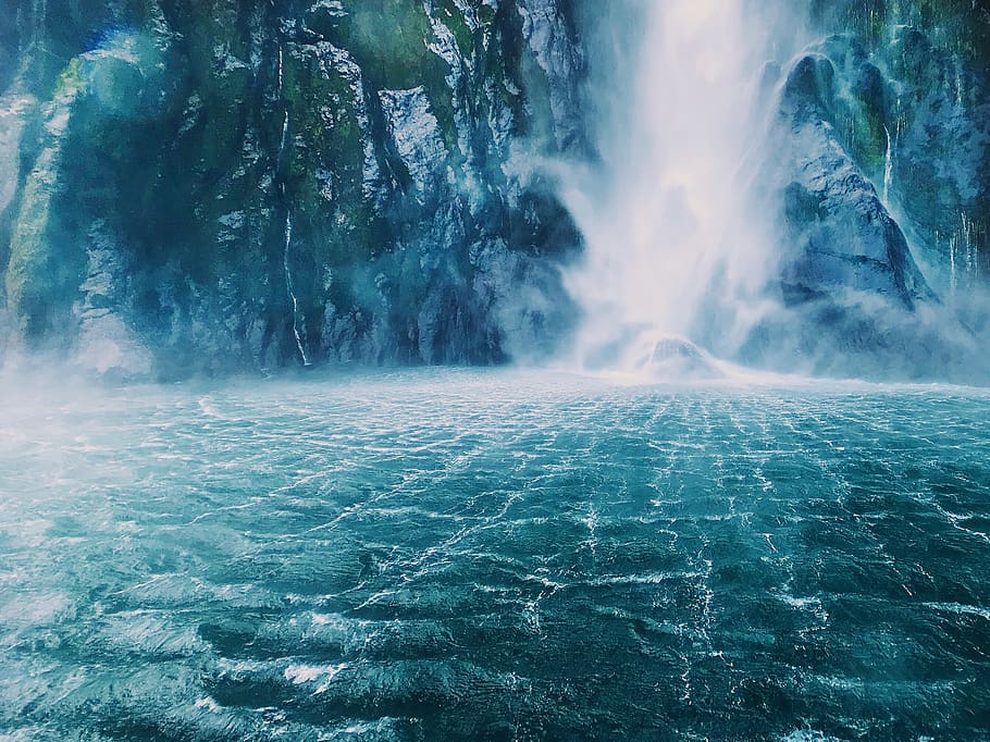 Time-lapse Photography Of Waterfalls, cascade, daylight, long-exposure HD wallpaper