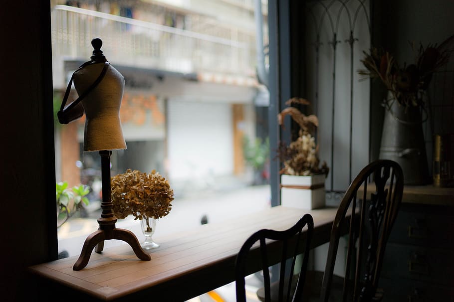 view, outside, window, table, chairs, furniture, interior, decor HD wallpaper