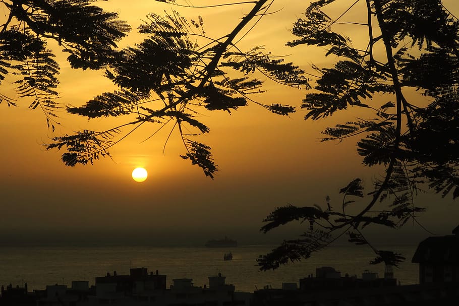 sun, sunset, calm, backlight, horizon, spain, peace, serenity HD wallpaper