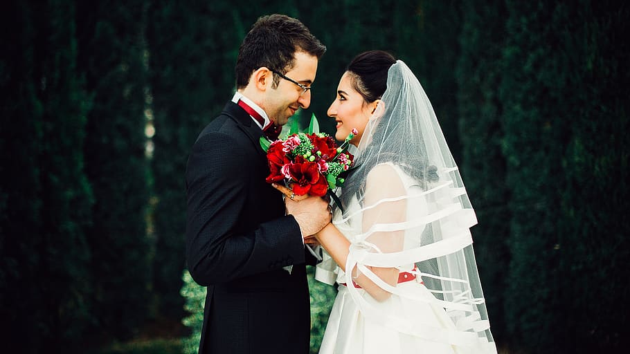 wedding, couples, love, bride, celebration, newlywed, couple - relationship HD wallpaper