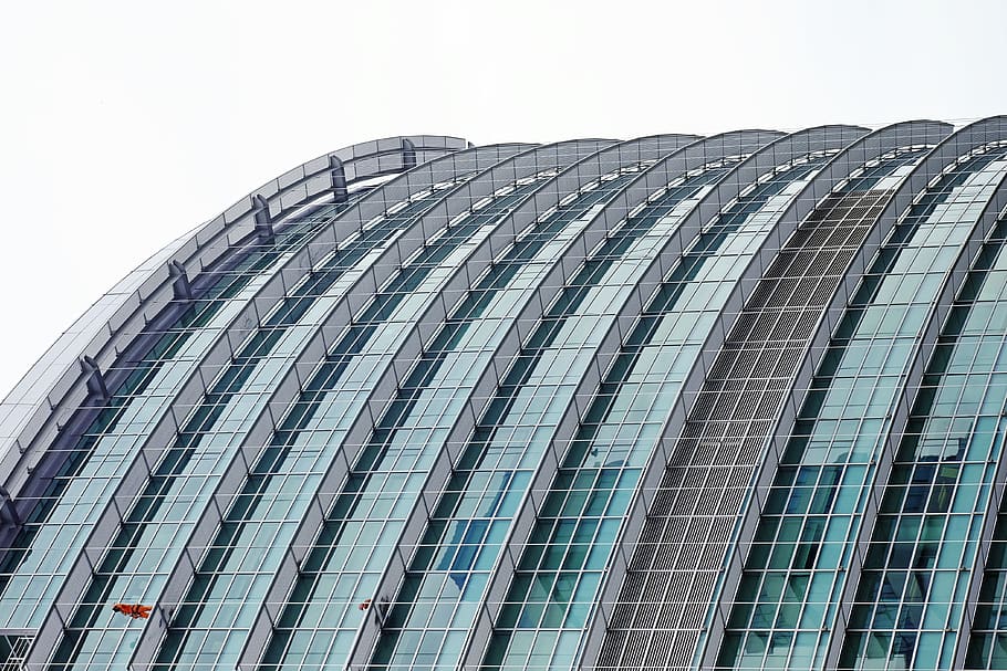 glass building, office building, architecture, town, urban, city HD wallpaper