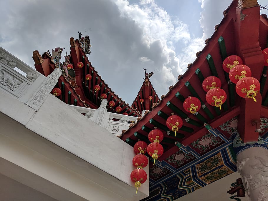 architecture, building, temple, roof, shrine, worship, pagoda HD wallpaper