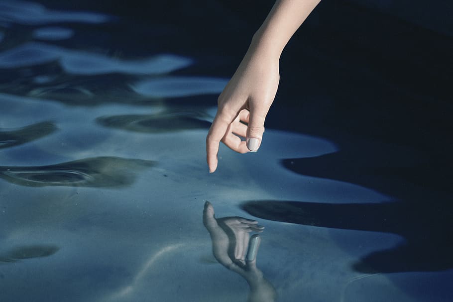 Hd Wallpaper Person About To Touch Water Human Body Part Human