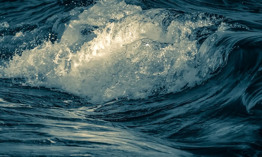 wave, surf, water, sea, nature, splash, spray, motion, foam HD wallpaper