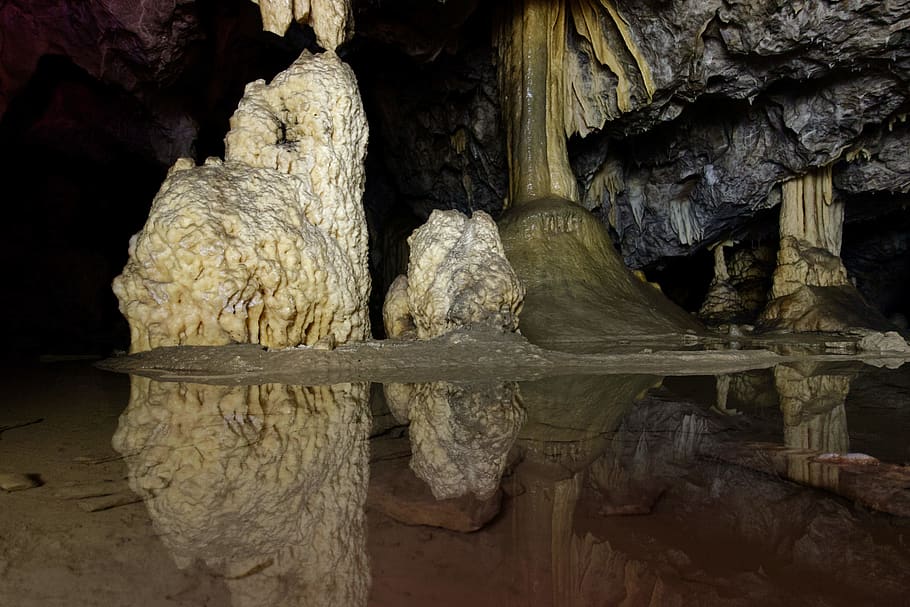 nature, cave, water, caving, pyrénées, dark, archaeology HD wallpaper
