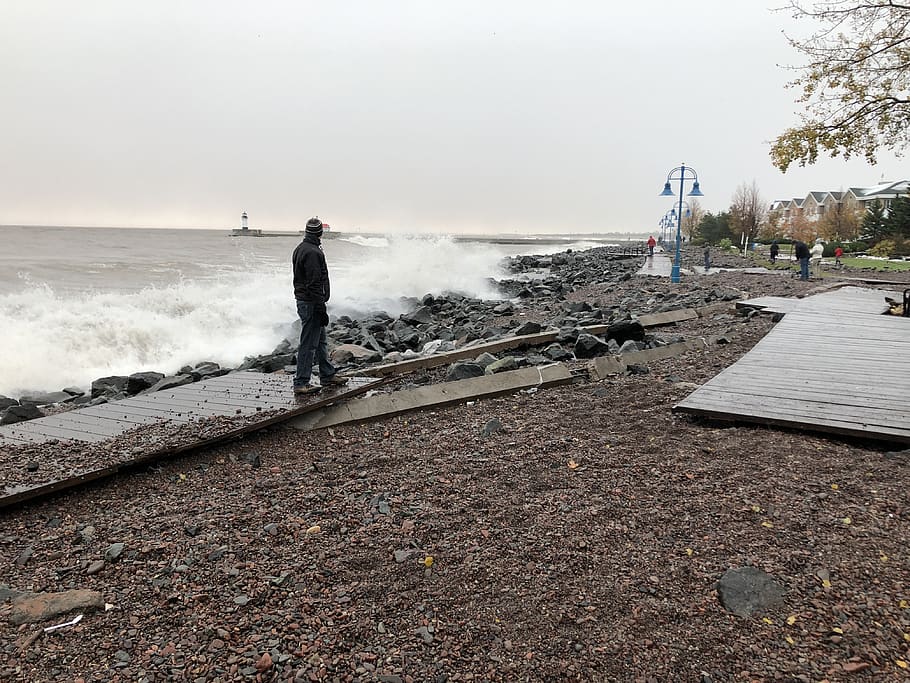 united states, duluth, full length, real people, men, sky, water HD wallpaper