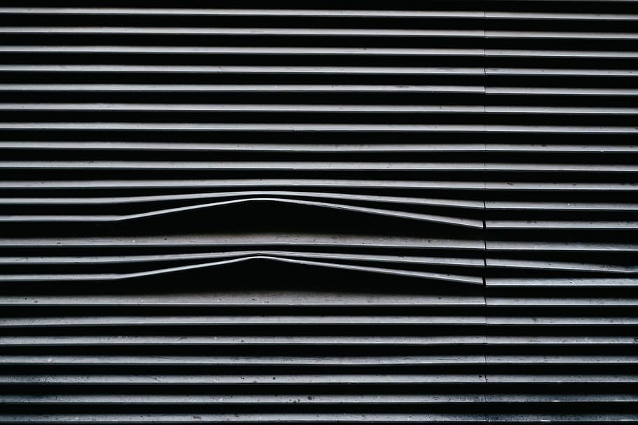 blinds, line, window, white, black, pattern, full frame, backgrounds HD wallpaper