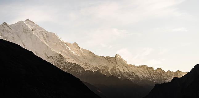 glacier mountains during day, nature, outdoors, mountain range HD wallpaper