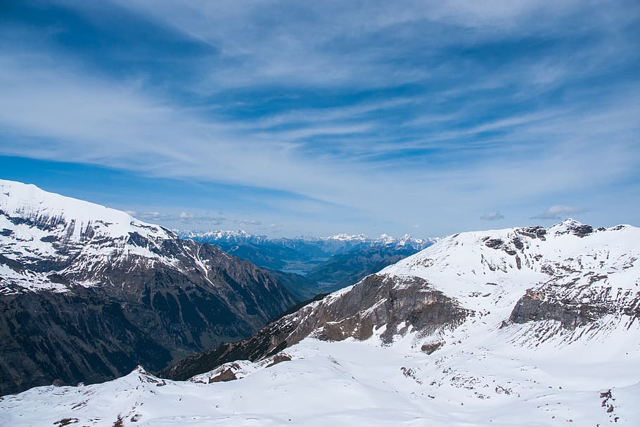 carinthia, austria, alpine, mountains, snow, sky, landscape HD wallpaper