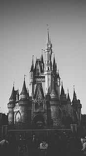 tower, building, architecture, spire, steeple, castle, theme park HD wallpaper