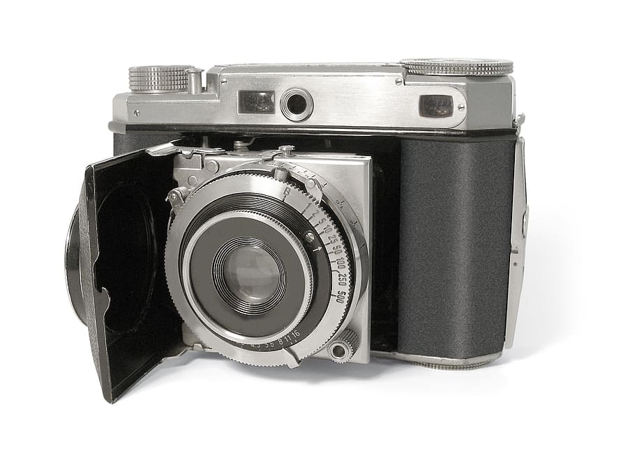 Black and Silver Mirrorless Camera, analog camera, vintage, camera - photographic equipment HD wallpaper