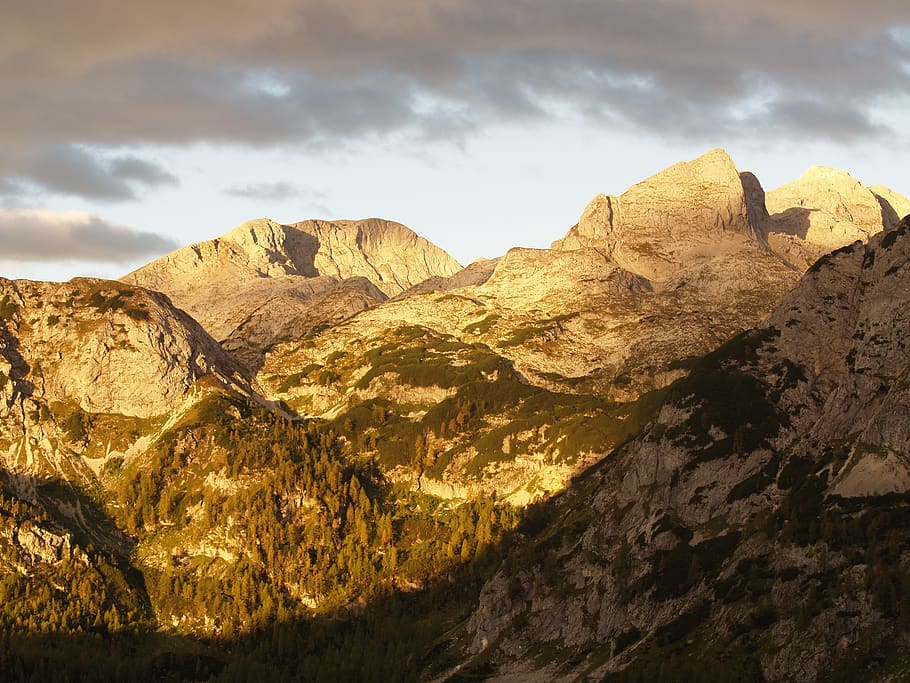 sky, scenics - nature, cloud - sky, mountain, mountain range HD wallpaper