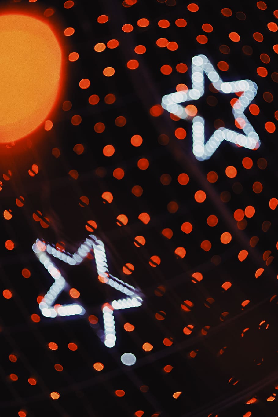 texture, christmas tree, human, person, light, symbol, polka dot HD wallpaper