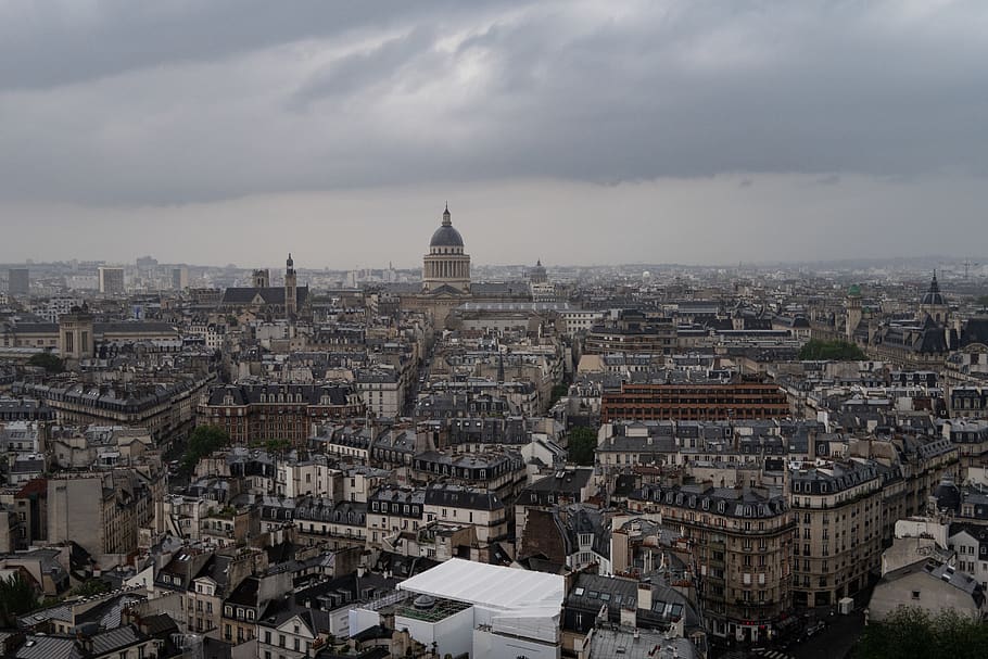 paris, france, cathédrale notre-dame de paris, city, landscape, HD wallpaper