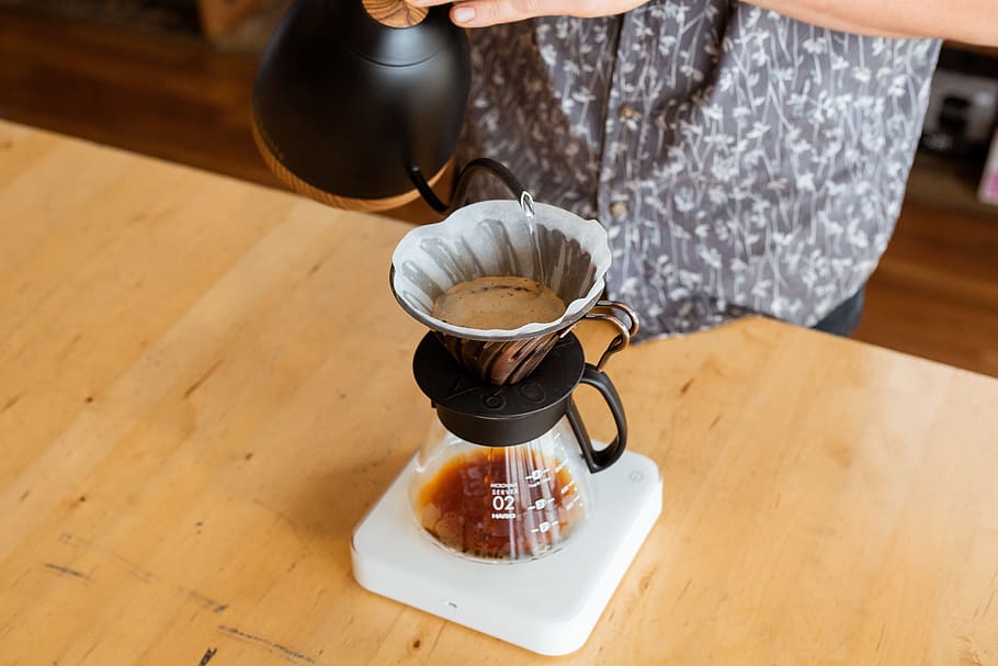 black teapot, milk, baristum, adelaide, coffee shop, coffee pour HD wallpaper