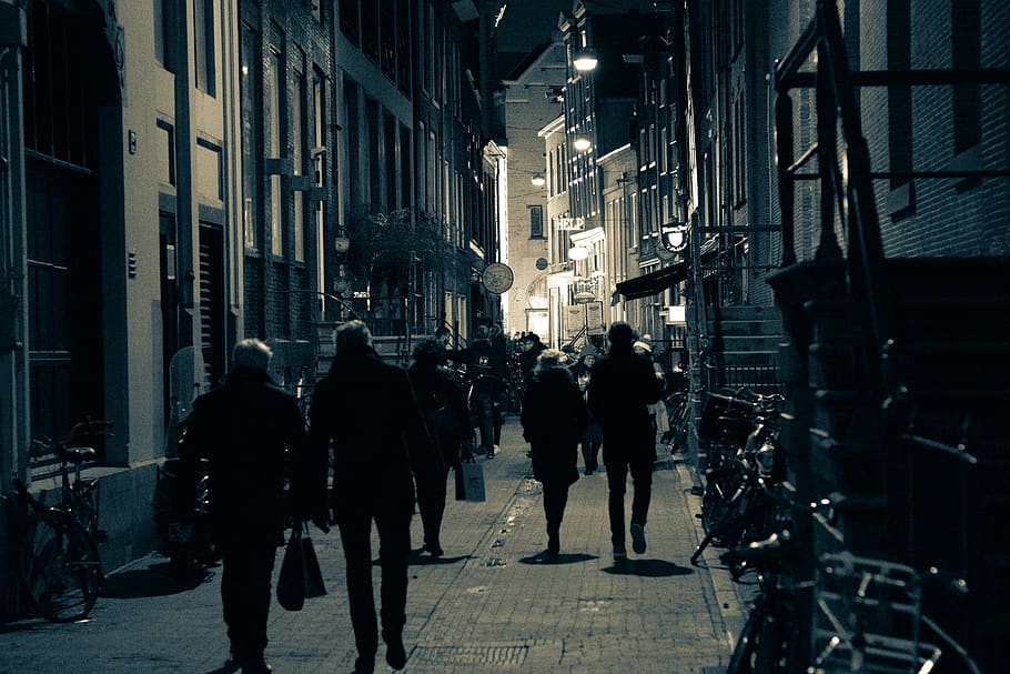 pedestrian, human, person, path, walkway, pavement, sidewalk HD wallpaper
