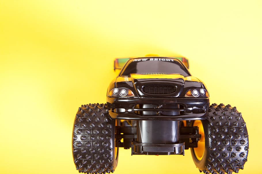 auto, automobile, car, drive, toy, transport, wheel, yellow HD wallpaper