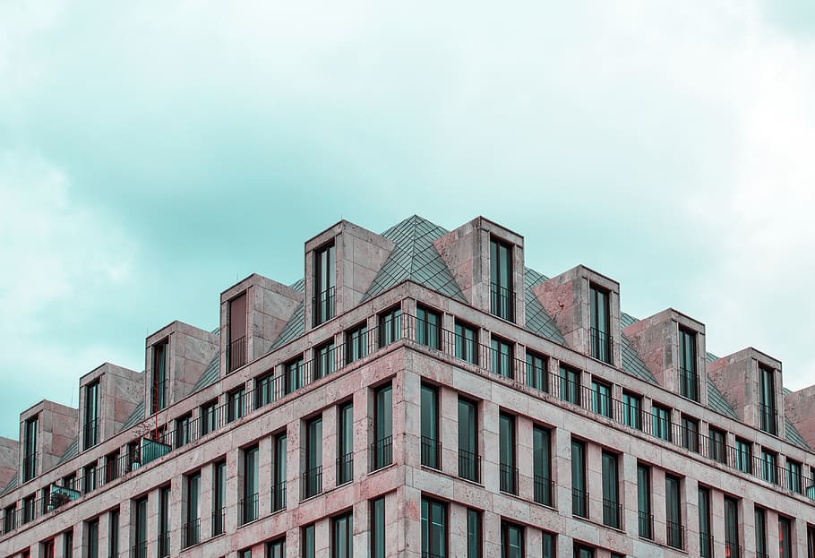 germany, berlin, architecture, city, building, street, symmetry HD wallpaper