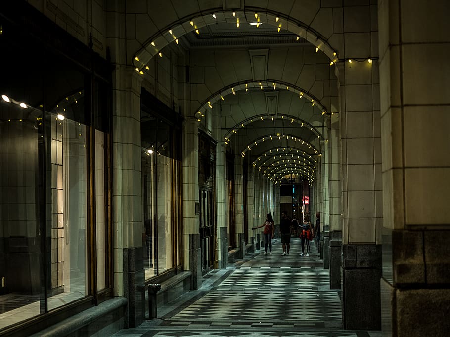 corridor, human, person, flooring, indoors, crypt, aisle, apparel HD wallpaper