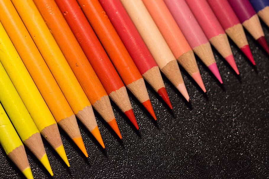 HD wallpaper: colorful, pens, paint, colored pencils, colour pencils,  crayons | Wallpaper Flare