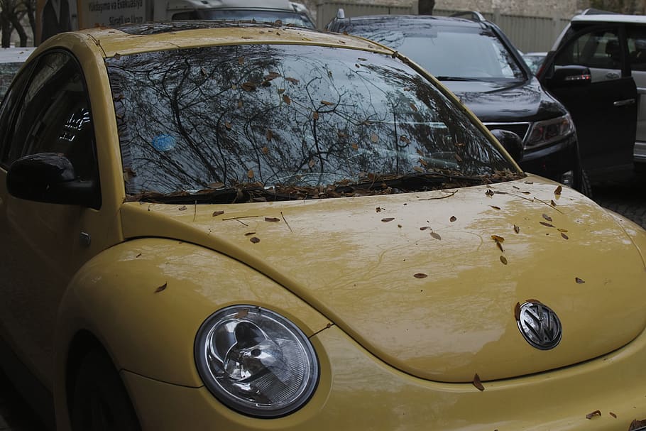 car yellow, motor vehicle, mode of transportation, land vehicle HD wallpaper