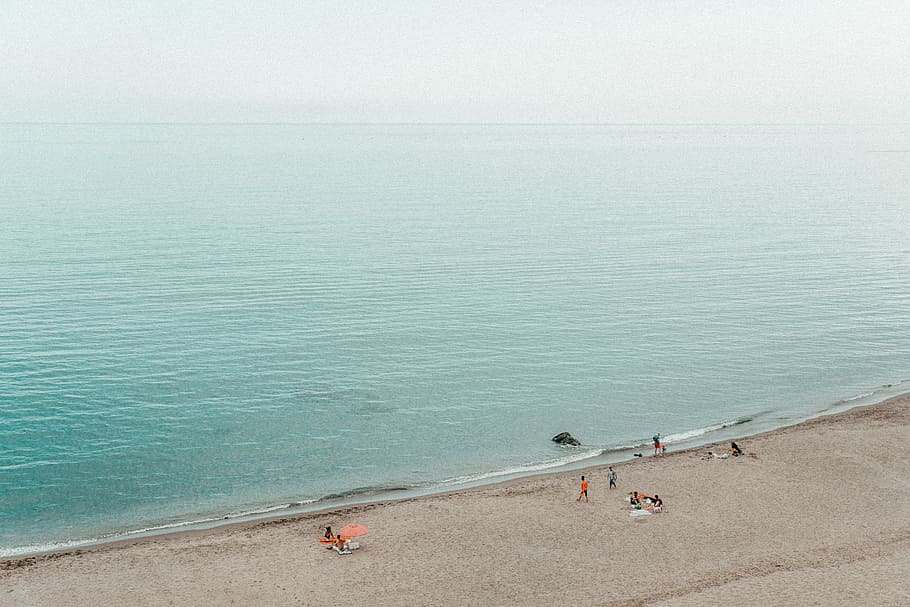 Body Of Water, beach, horizon, nature, ocean, sand, sea, seascape HD wallpaper