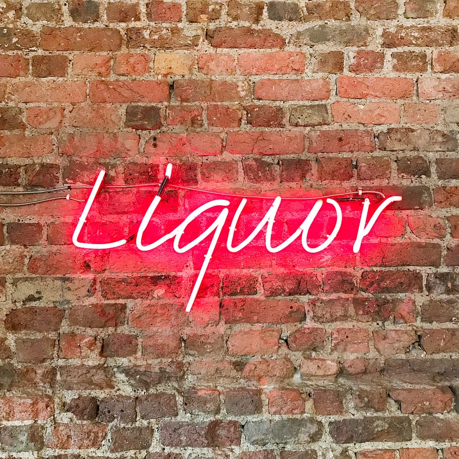 bricks, wall, tiles, texture, design, brickwork, liquor, lights HD wallpaper
