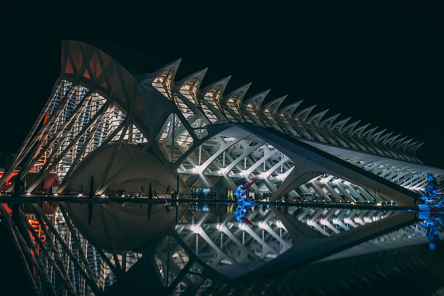 building, architecture, planetarium, lighting, convention center HD wallpaper