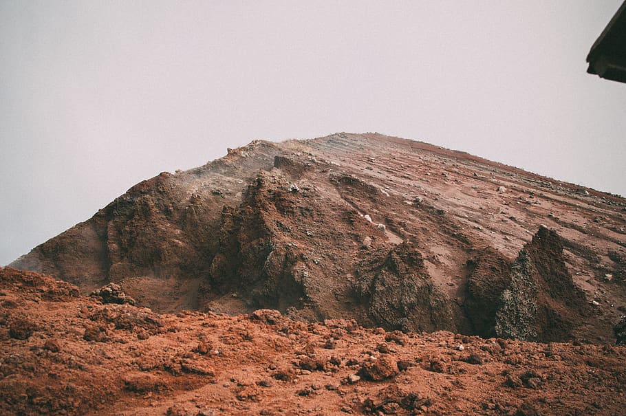 vezuvio, space, mars, vulcano, mountain, landscape, beauty in nature HD wallpaper
