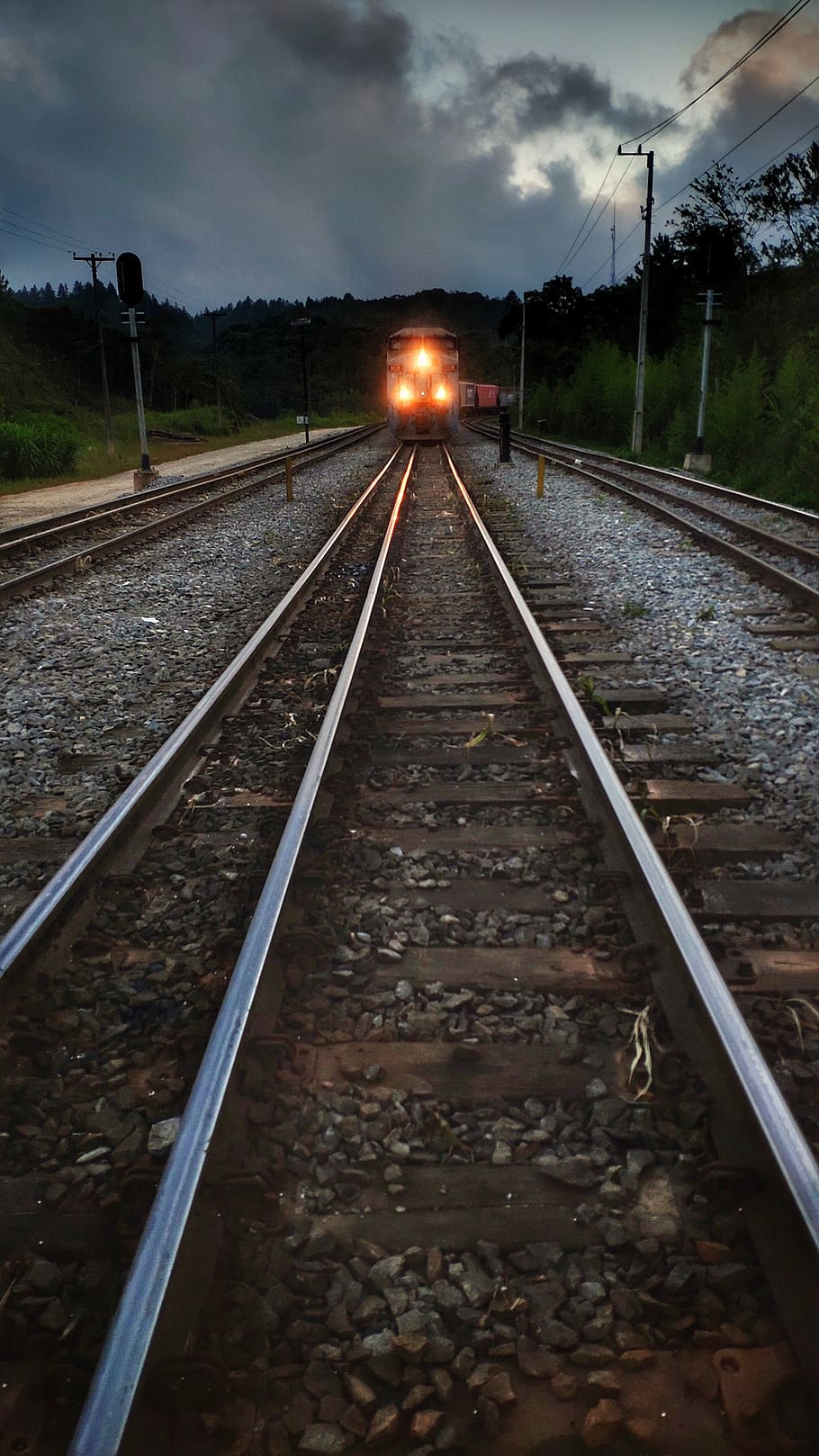 HD wallpaper: rail, train track