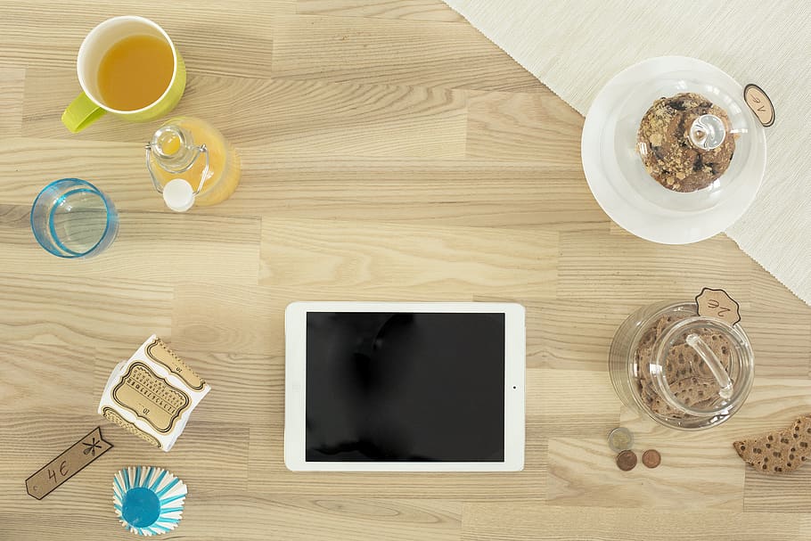 table, directly above, food and drink, still life, indoors HD wallpaper