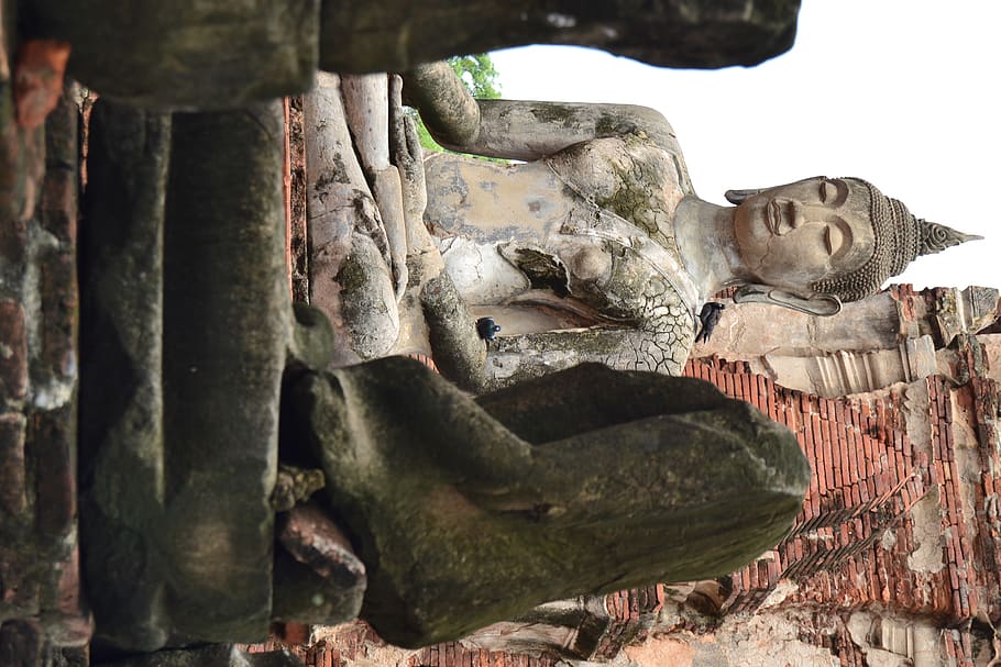 thailand, monument, human representation, male likeness, sculpture HD wallpaper