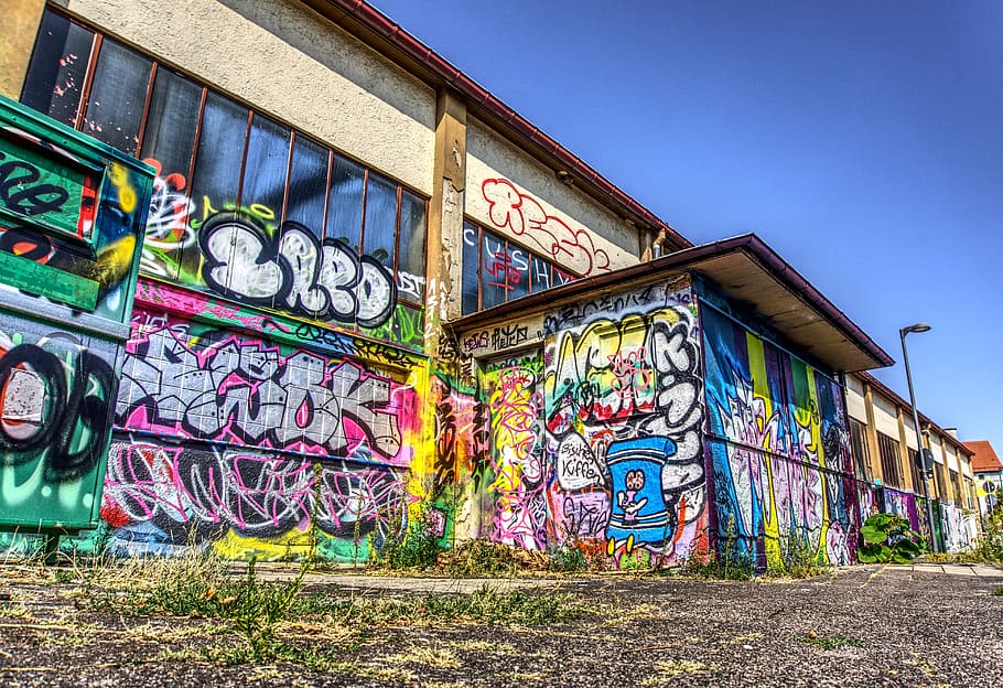 graffiti, wall, art, creativity, facade paint, sprayer, colorful HD wallpaper