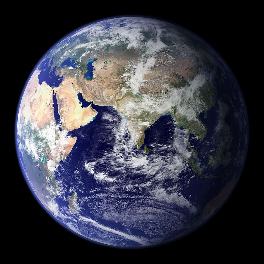 Earth Wallpaper, blue planet, globe, space, universe, world, planet earth HD wallpaper