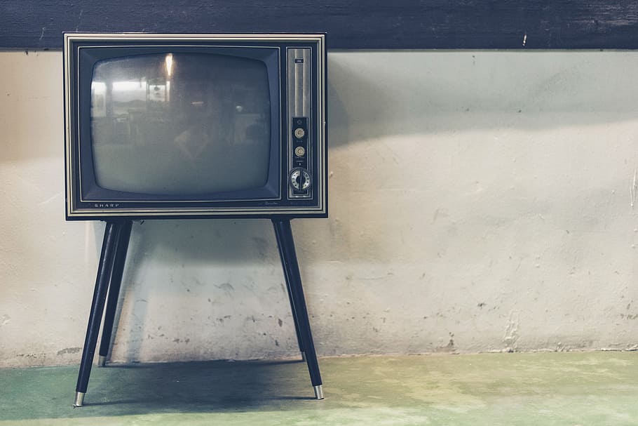 tv, television, vintage, oldschool, technology, television set, HD wallpaper