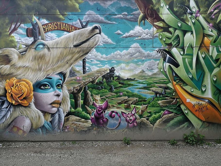HD wallpaper: art, graffiti, bird, animal, painting, mural, street art,  copenhagen | Wallpaper Flare
