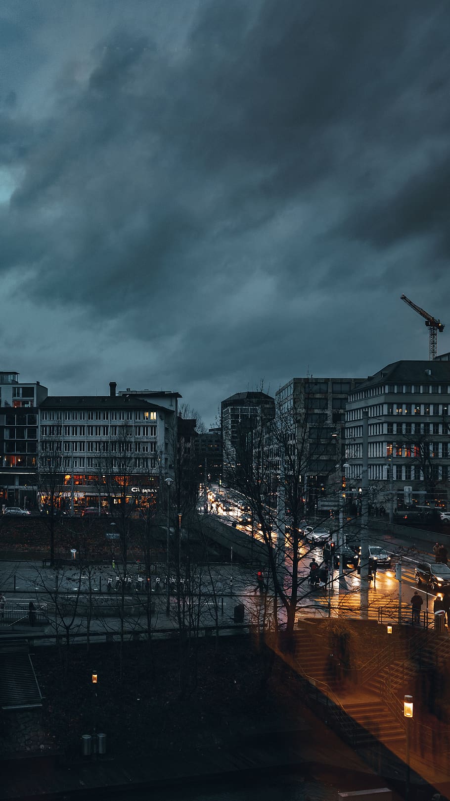 buildings under gray sky, building exterior, architecture, built structure HD wallpaper