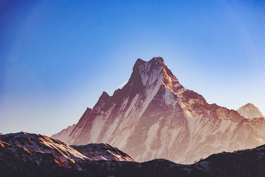 brown mountain range during daytime, sky, scenics - nature, beauty in nature HD wallpaper