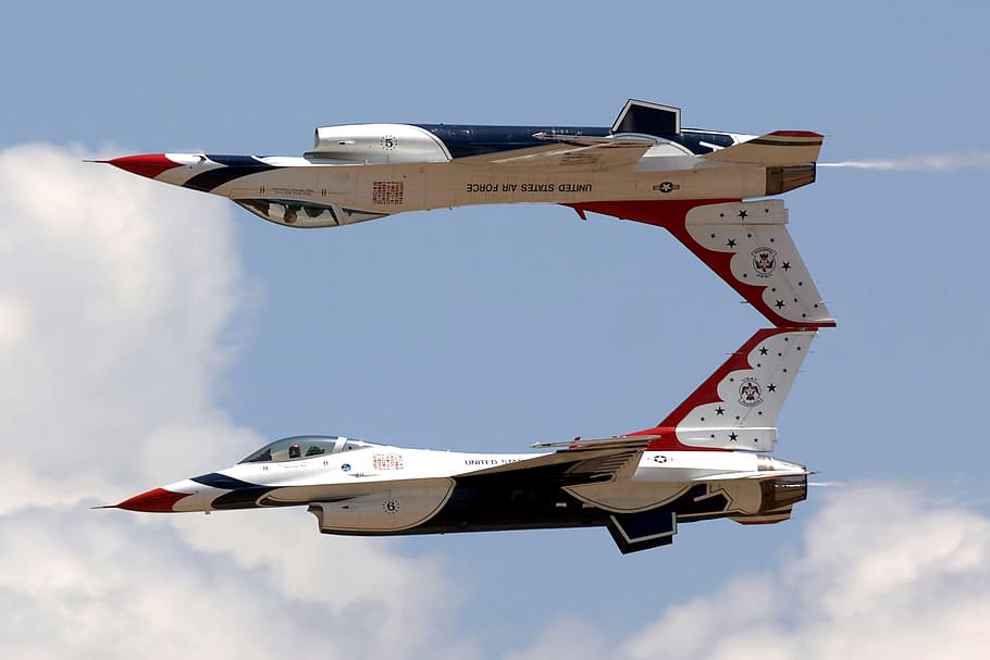 upside, reflection, jet, military, flying, aircraft, airplane HD wallpaper